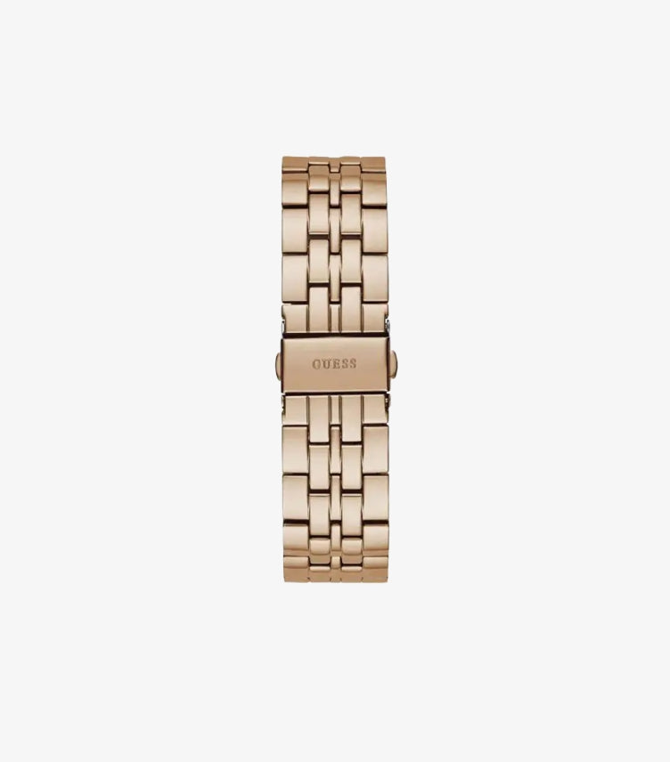 GUESS ROSE GOLD STAINLESS STEEL ROSE GOLD DIAL QUARTZ WATCH - GW0320L6