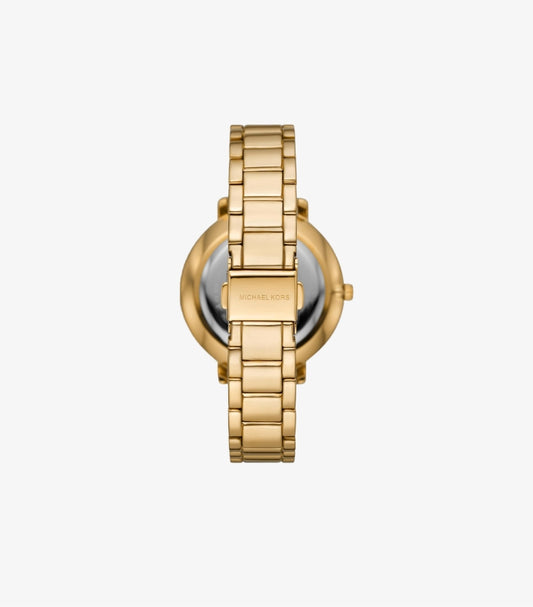 MICHAEL KORS PYPER PAVE GOLD-TONE LOGO WATCH MK4593