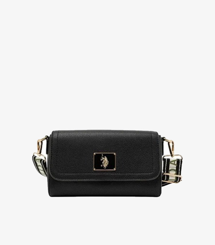 U.S. POLO ASSN. WOMEN’S PEBBLED FLAP CROSSBODY BAG