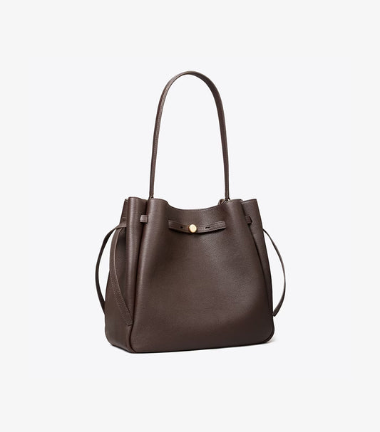 TORY BURCH LARGE ROMY SUEDE BUCKET BAG