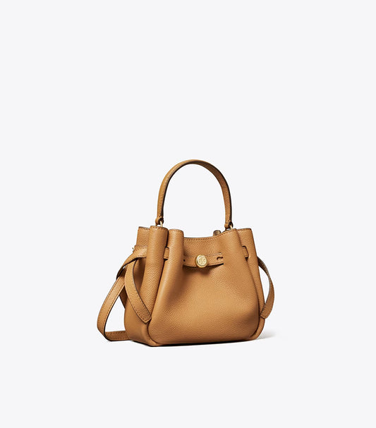 TORY BURCH MINI ROMY SUEDE BUCKET BAG