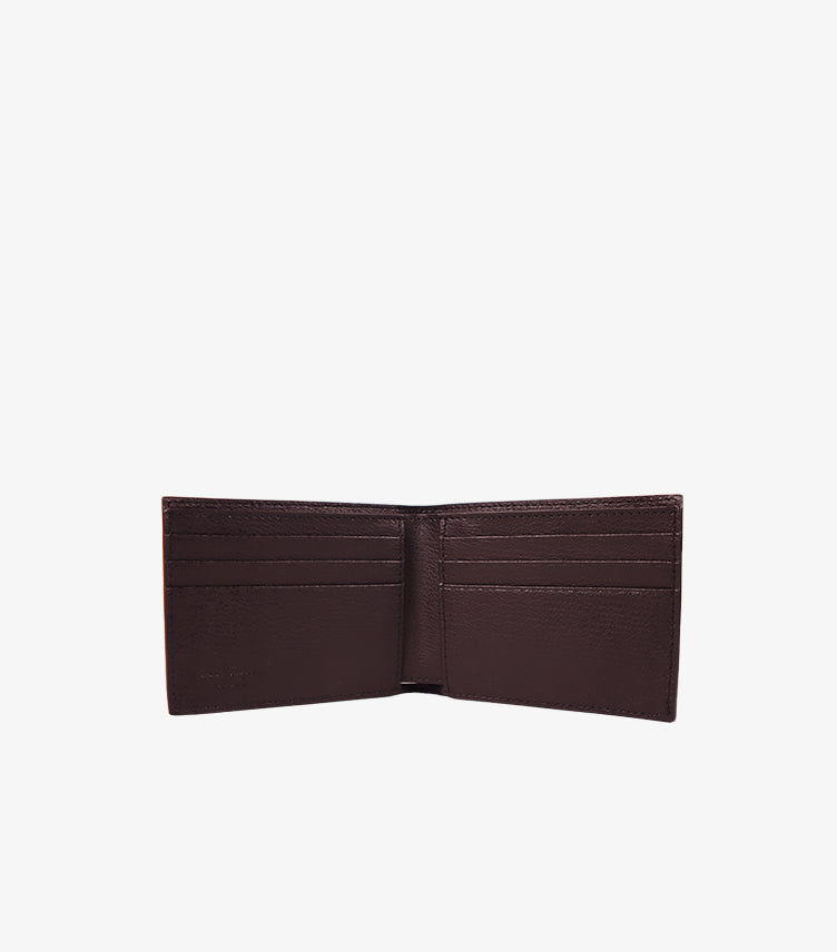 FERRAGAMO MEN’S GANCINI EMBOSSED LEATHER BIFOLD SMALL WALLET