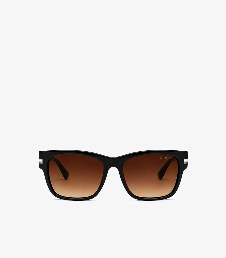 GUESS BLACK RECTANGULAR SUNGLASSES
