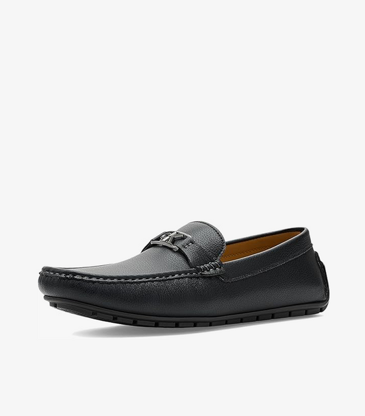 Calvin Klein Felty Black Men's Casual Loafer – Side Profile View Showing Sleek Minimalist Design and Low Flat Sole