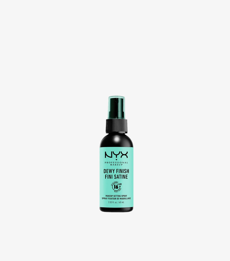 NYX Professional Makeup Dewy Finish Setting Spray 60ml hydrating long-lasting makeup setting spray bottle