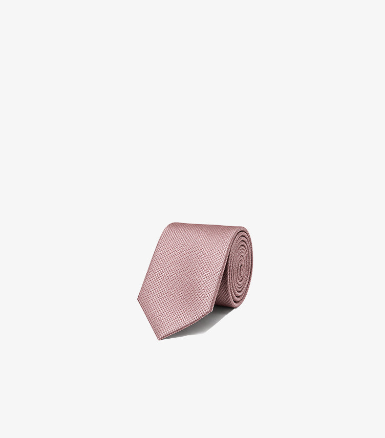 CALVIN KLEIN MEN’S TEXTURED PINK SILK TIE