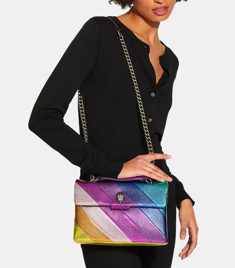 KURT GEIGER LEATHER KENSINGTON BAG (DEFECTED)