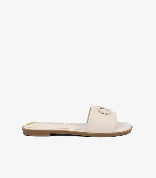 CALVIN KLEIN LOGO SLIDE SANDALS