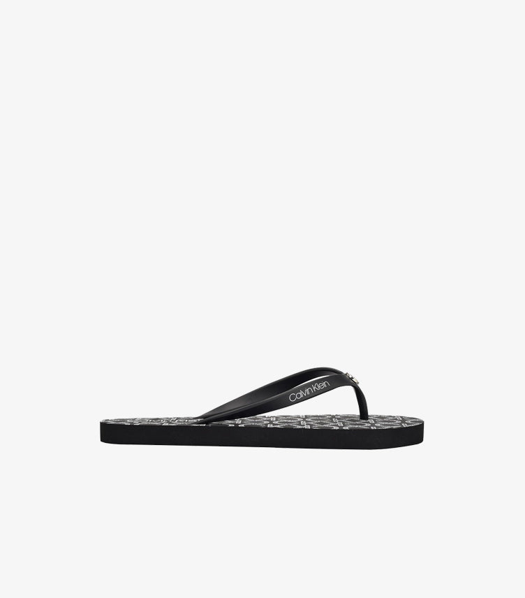 CALVIN KLEIN LOGO PRINT FLIP FLOPS