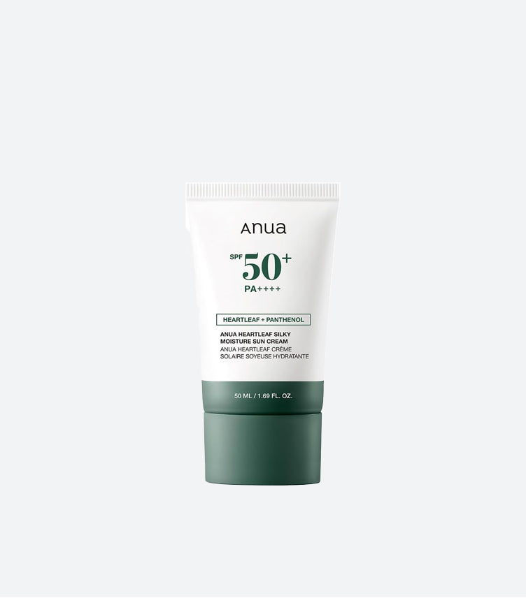 Anua Heartleaf Silky Moisture Sun Cream SPF50+ PA++++ 50ml tube