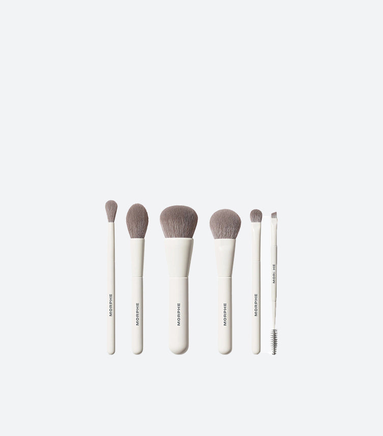 MORPHE ALONG FOR THE GLIDE 6-PIECE TRAVEL BRUSH SET & POUCH