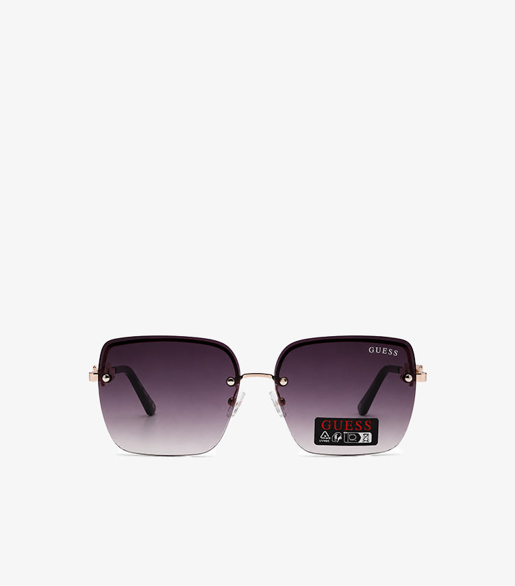 GUESS RIMLESS SQUARE SUNGLASSES