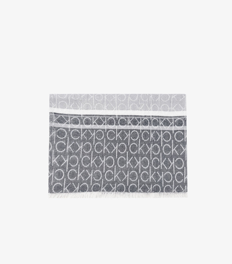 CALVIN KLEIN MONOGRAM LOGO SCARF