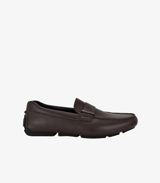 CALVIN KLEIN LEATHER DRIVER LOAFERS