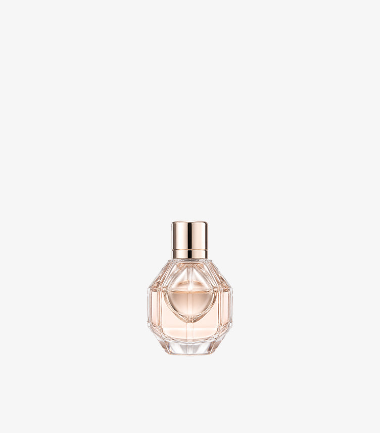Viktor and Rolf Flowerbomb Original EDP 7ml Mini Travel Size – Iconic Faceted Crystal Grenade Bottle with Blush Peach Juice and Rose Gold Cap – Women's Luxury Soft Floral Oriental Fragrance Mini