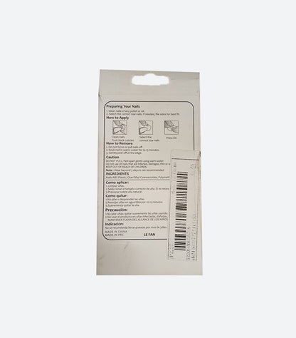 PRIMARK BEAUTIFUL NAIL FRENCH TIP PRESS-ON NAILS – RED & NATURAL