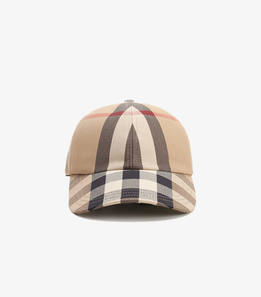 BURBERRY CHECK BASEBALL CAP