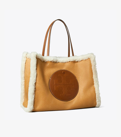 TORY BURCH ELLA SHEARLING TOTE
