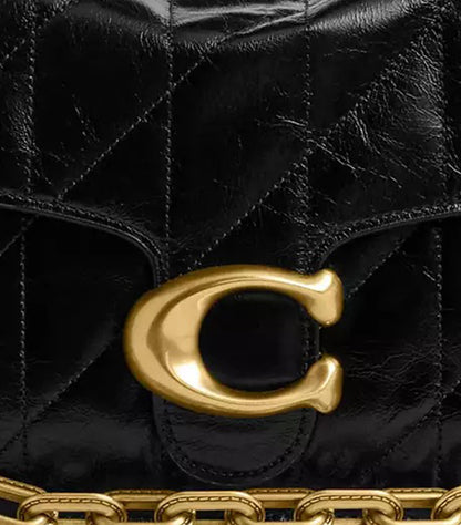 COACH CHAIN TABBY SHOULDER BAG WITH QUILTING