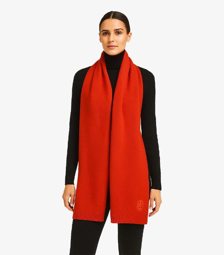 DKNY WOMEN'S RED MUFFLER