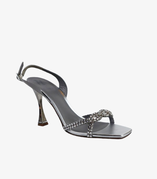 GINA CRYSTAL STRAP SLINGBACK HEEL