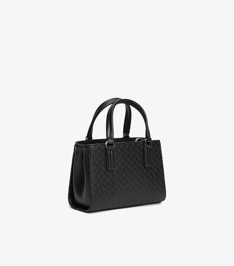 Tommy Hilfiger Women's Monogram Tote Bag Side Angle View
