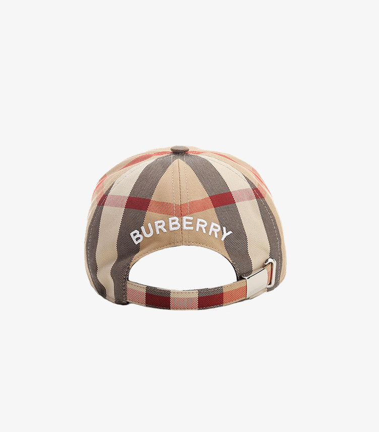 BURBERRY CHECK BASEBALL CAP