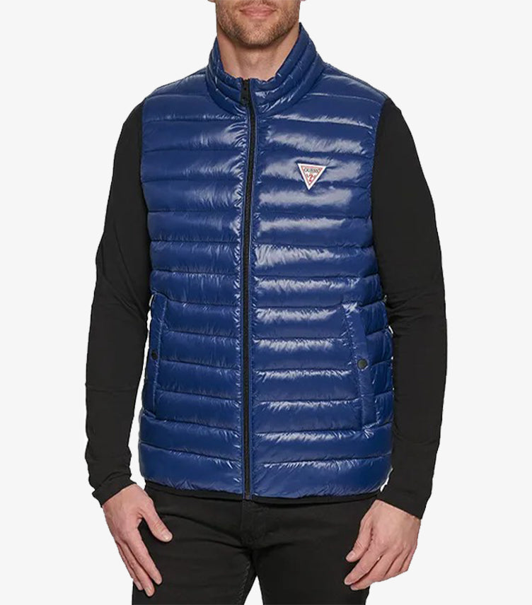 GUESS MEN'S ESSENTIAL LIGHT WEIGHT TRANSITIONAL VEST