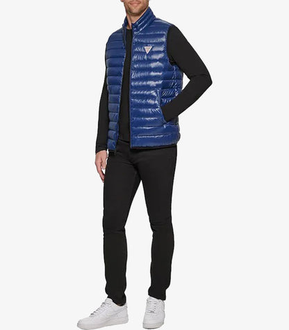 GUESS MEN'S ESSENTIAL LIGHT WEIGHT TRANSITIONAL VEST