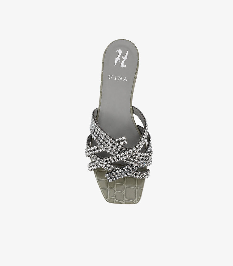 GINA CRYSTAL EMBELLISHED SLIDE