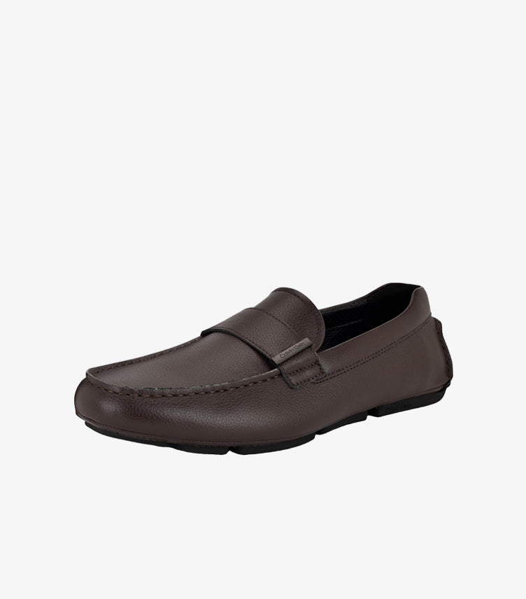 CALVIN KLEIN LEATHER DRIVER LOAFERS