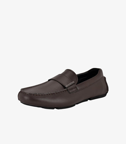CALVIN KLEIN LEATHER DRIVER LOAFERS