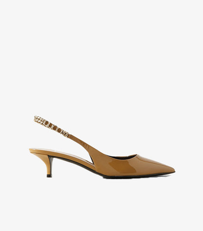 GUCCI SIGNORIA LEATHER PUMPS HEEL