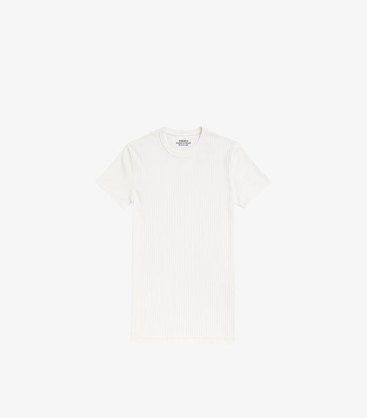 MEN'S WHITE RIBBED THERMAL