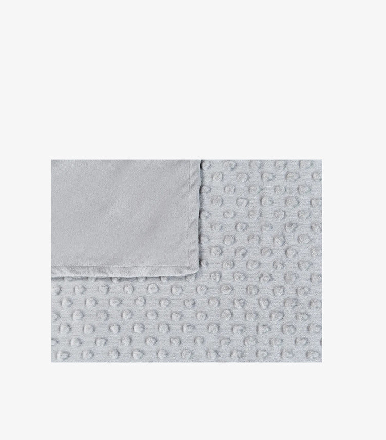 NEXT ULTRA SOFT GREY MINKY DOT BABY BLANKET