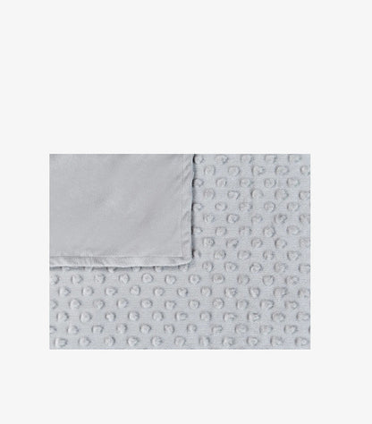 NEXT ULTRA SOFT GREY MINKY DOT BABY BLANKET