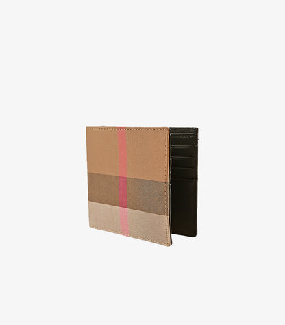 BURBERRY CHECK BIFOLD WALLET