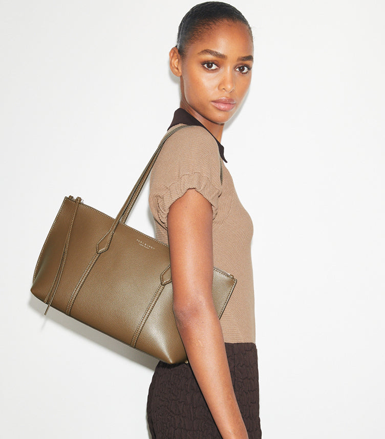 TORY BURCH SMALL PERRY ZIP TOTE