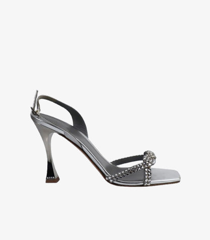 GINA CRYSTAL STRAP SLINGBACK HEEL