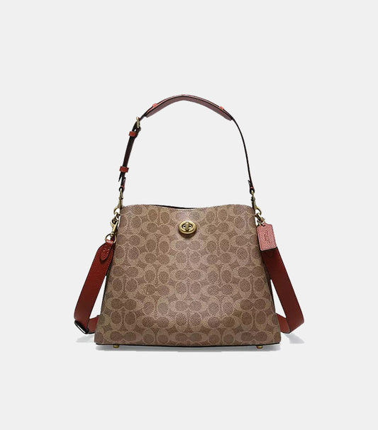 COACH WILLOW SHOULDER BAG IN SIGNATURE CANVAS