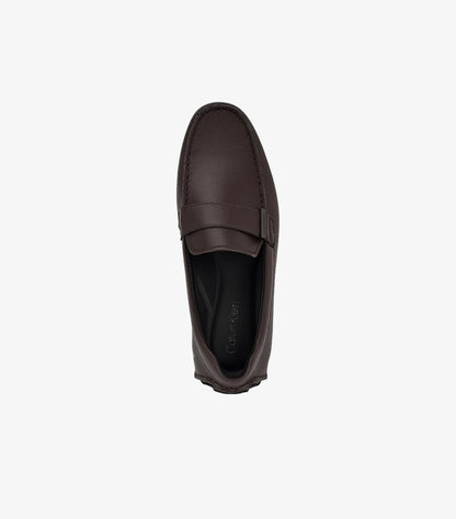 CALVIN KLEIN LEATHER DRIVER LOAFERS
