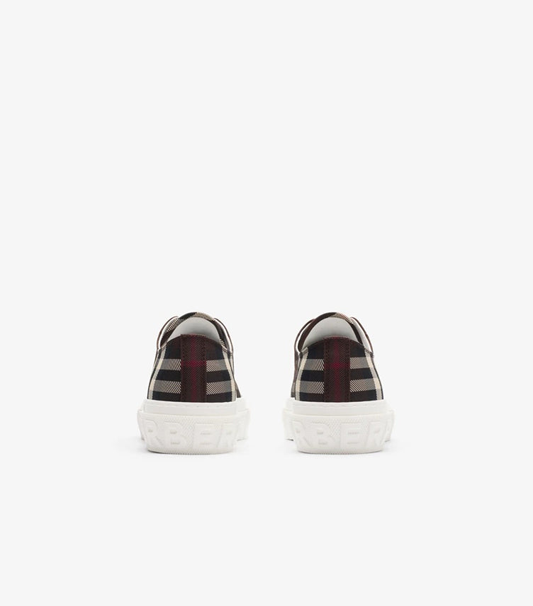 BURBERRY CHECK PLATFORM SNEAKERS