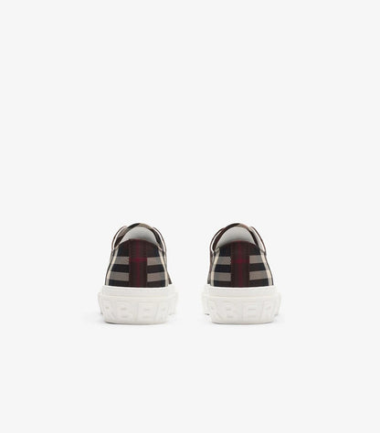 BURBERRY CHECK PLATFORM SNEAKERS