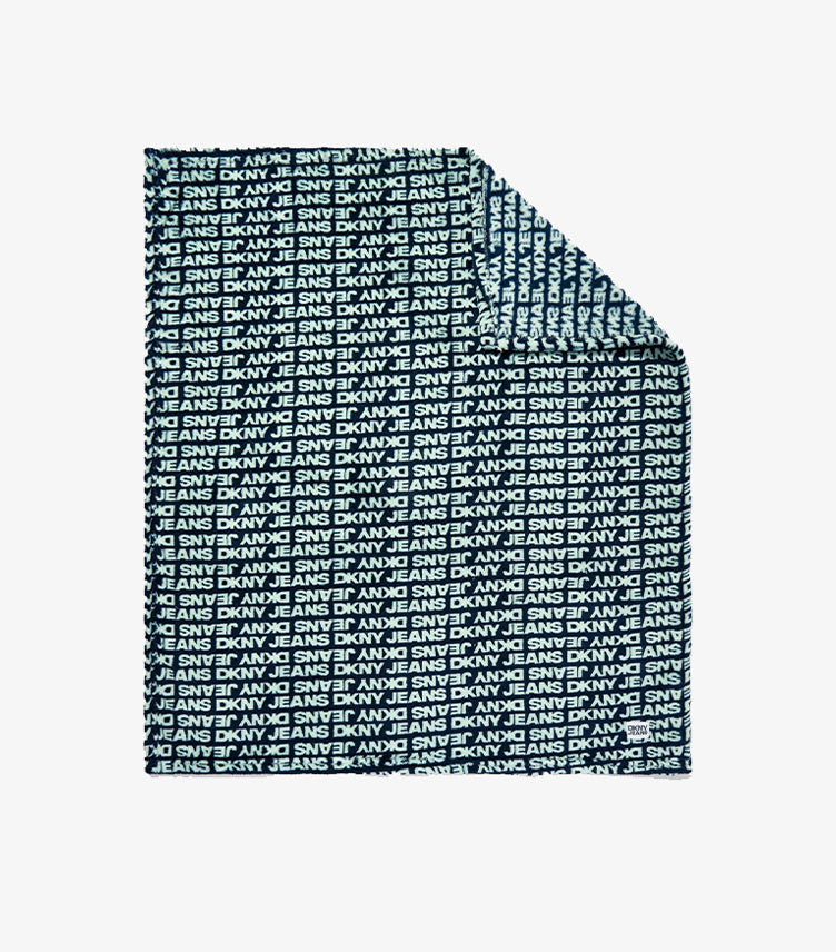 DKNY BABY BLANKET AND COMFORTER SET IN NAVY