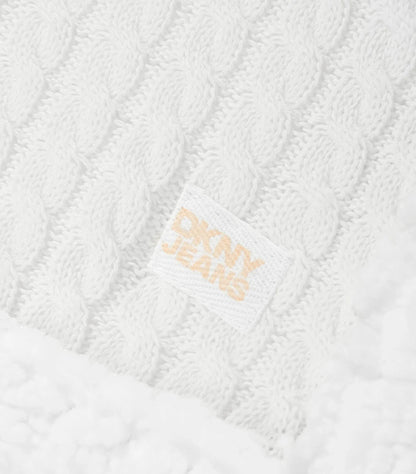 DKNY BABY SHERPA FLEECE BLANKET IN GREY