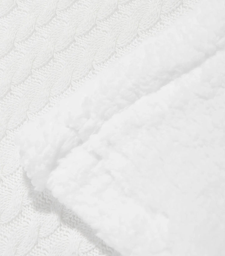 DKNY BABY SHERPA FLEECE BLANKET IN GREY