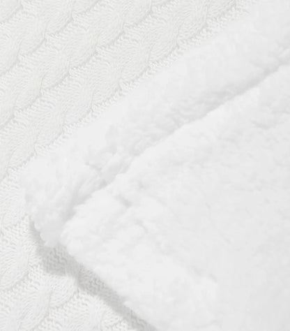 DKNY BABY SHERPA FLEECE BLANKET IN GREY