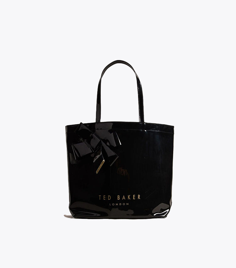 TED BAKER BLACK NICON KNOT BOW LARGE ICON BAG