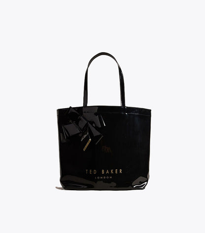 TED BAKER BLACK NICON KNOT BOW LARGE ICON BAG