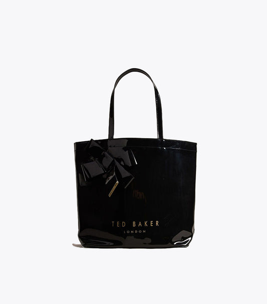 TED BAKER BLACK NICON KNOT BOW LARGE ICON BAG